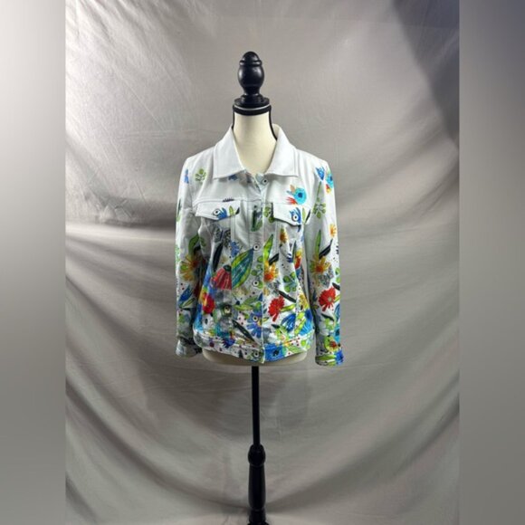 Dolcezza Simply Art New Bouquet Vigo Button Up Jacket - Picture 2 of 4